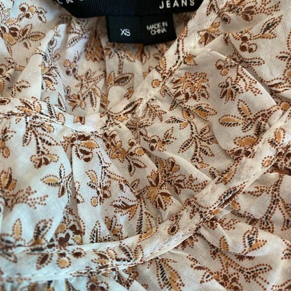 Veronica Beard Jeans Cotton Floral Boho Top Size XS NWOT - Picture 5 of 6